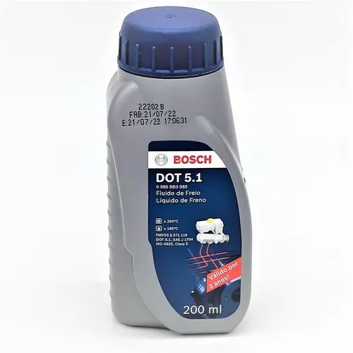 LIQUIDO DE FRENO DOT-5.1 BOSCH DE 200ML